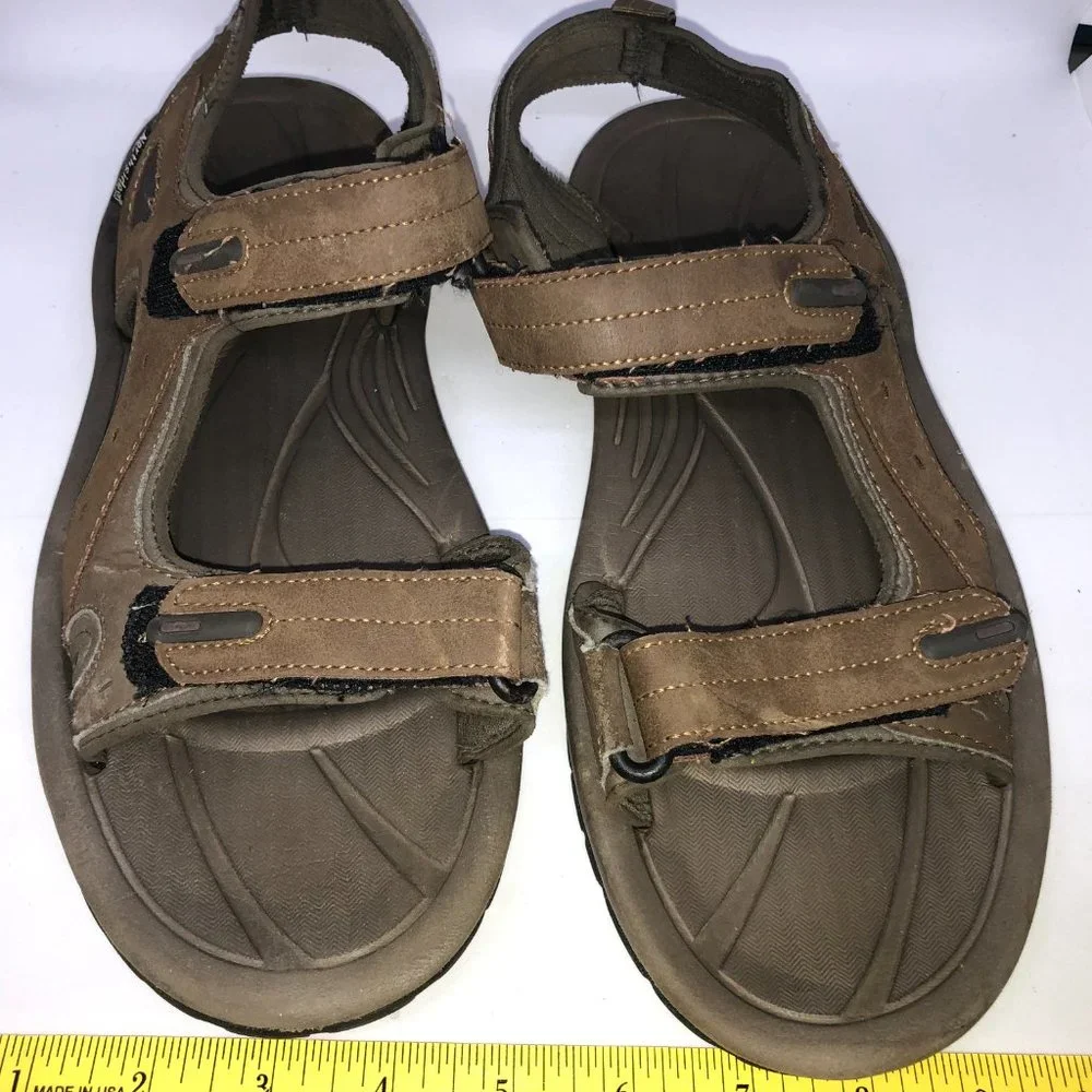 Northside Brown Sandals with Adjustable Velcro Straps Men's Size 11‎
